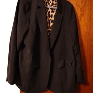 JODIFL Black Blazer Classic Suit Jacket